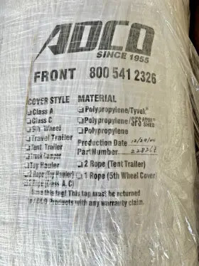 22826z Adco New Class A Rv Trailer Cover Tyvek Polypropylene Fits 33ft6 Inch - 37ft 2 Ropes