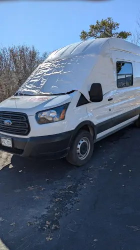 2425 Adco 2015 - 2024 Ford Transit Exterior Windshield Snow Cover Sun Shade #2425