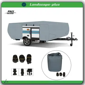 Ac1214213b All-carb Waterproof For Pop Up Folding Camper Rv Cover 8-10 Ft Tear-proof