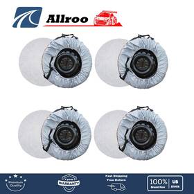 Allroo Alu2887884 For Gray 420d And Black 600d Tyre Cases Bags With Handheld Dust Cover 4pcs