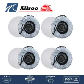 Alu2887884 Allroo For Gray 420d And Black 600d Tyre Cases Bags With Handheld Dust Cover 4pcs