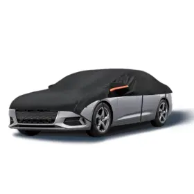 Bz-401 Ambari Half Car Cover For Snow Windshield Ice And Hail Protecto