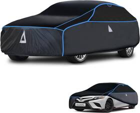 Aoulette Nao-fbb-bla-s530-3xxl-0 Hail Protector Car Cover Thick Multi-layered Eva Gift Windshield Sun Shade Black