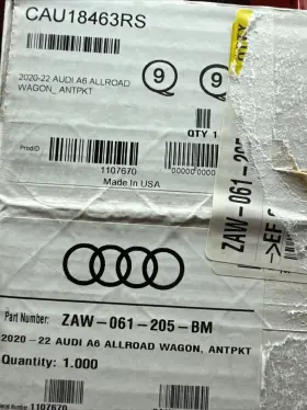 Zaw061205bm Audi 2020-2025 A6 Allroad Outdoor Car Cover