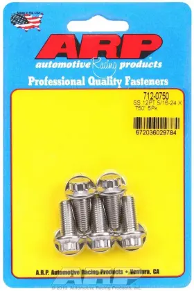712-0750 Auto Racing Products 712 0750 5 16 24 X 750 12pt Ss