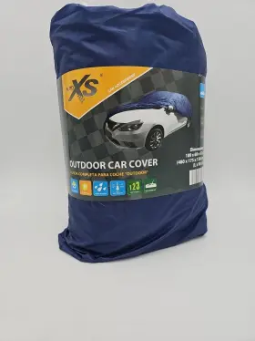 827115 Auto Xs Blue Outdoor Car Cover Weather Uv Water Resistant Size Large Polyester