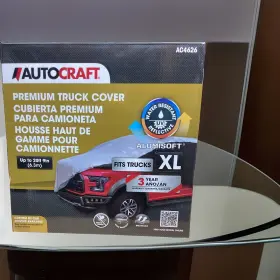 Ac4626 Autocraft Premium Truck Cover Silver/black Fits Up To 20ft 9 Inch Xl All Weather