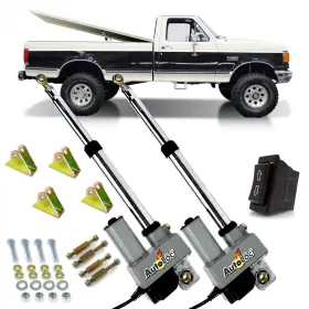 323797 Autol C Power Accessories 80-91 Ford Truck Tonneau Cover Lift Kit Mounting Brackets And 3 Way Switch