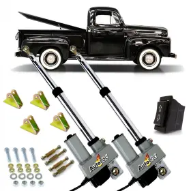 323804 Autol C Power Accessories 48-52 Ford Truck Tonneau Cover Lift Kit Mounting Brackets And 3 Way Switch