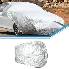 Automall Tech 655692637739 Front Half Car Cover Waterproof 300x120cm Outdoor Aluminum Film