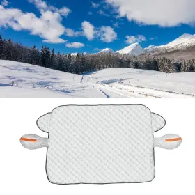 Automall Tech 672668995570 Car Windshield Cover Thick Magnetic Snow Sun Shade Uv Protector For Suvs