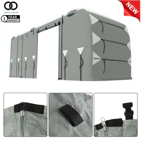 Apo217392 Autoooparts Rv Cover 40ft-43ft Class A Water-proof Anti-uv With 2pcs Straps And 4 Tire Covers
