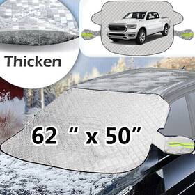 Autoxbert 10i06625-xl 62 Inch Car Pickup Truck Extra Large Windshield Cover Snow Ice Rain Guard Sun Shade