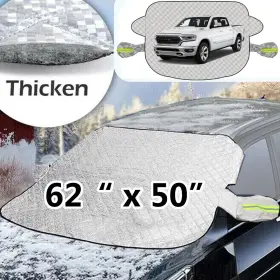 10i06625-xl Autoxbert 62 Inch Car Pickup Truck Extra Large Windshield Cover Snow Ice Rain Guard Sun Shade