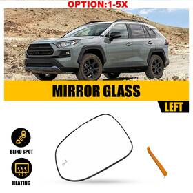 Auxito 87961-42e20 Driver Side Mirror Glass With Heated And Blind Spot For 2019-24 Toyota Rav4 Hybrid