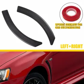Cyzs-lancer-02-16 Auxito 2pcs Exterior Fender Body Side Vent Trim Cover For 02-16 Mitsubishi Lancers Evo