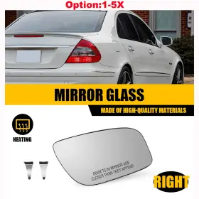 Jrhsj-e320-07-09 Auxito Right Passenger Side Heated Mirror Glass Clear For 2007 2008 2009 Mercedes E320