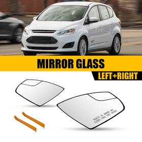 Auxito Jrhsj-escape-13-16 Ciew Mirror Glass For 2013-2016 Ford Escape Lh Rh Side With Backing Plate Convex