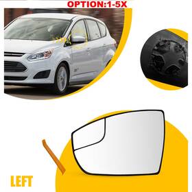 Auxito Jrhsj-escape-13-16l Mirror Glass Convex Driver Side For 2013-2018 Ford C-max Hybrid Cj5z17k707f 1-5x