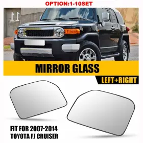 Jrhsj-fj-07-14 Auxito Left Right Non-heated Side Mirror Glass For Toyota Fj Cruiser 2007 2008 2009-14