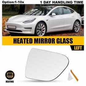 Auxito Jrhsj-model3-17-23 Left Driver Mirror Side Heated Clear Lens For 2017-2023 Model Tesla 3 Ta1324101