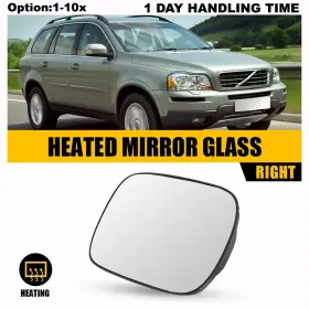Jrhsj-xc90-03-06 Auxito Right Side Rearview Heated Mirror Glass For Volvo Xc70 2003-2006 Xc90 Ga-vo2103
