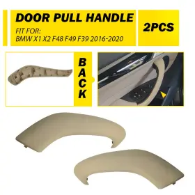 Mfs-x1-16-22m Auxito 2 Pcs Beige Inner Door Pull Handle Cover Trim For Bmw X1 X2 F48 F49 2016-2021