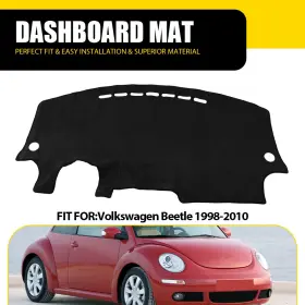 Zgd-beetle-98-10 Auxito For Volkswagen 1998-2010 Beetle Car Dashboard Cover Dash Mat Shade Pad Black Oem