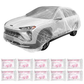 Awagas 973486155462 Clear Plastic Car Cover 10 Pcs Disposable Covers For Automobiles