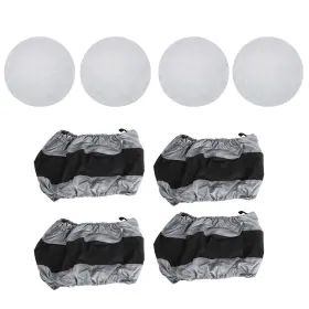 Bck107492k Backye Tyre Cases Bags New With Handheld For Gray 420d And Black 600d Car Cover 4pcs