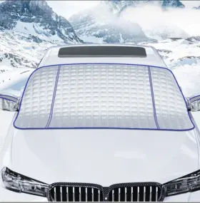 Bcsmmcar 105009725060 Car Windshield Snow Cover Shield Ice Frost Sun Shade Winter Snowproof Protection