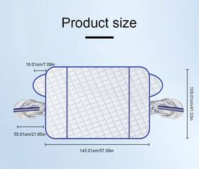 Bcsmmcar 160518827085 Car Front Window Frost Guard Protector Windshield Snow Cover Sun Shade Shield