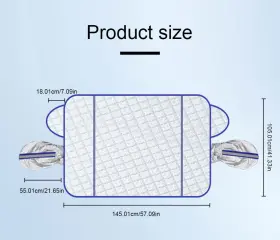 Bcsmmcar 160518827085 Car Front Window Frost Guard Protector Windshield Snow Cover Sun Shade Shield