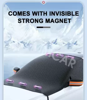 Lfj0024 Bcsmmcar Car Windshield Snow Cover Magnetic Oxford Cloth Sun Shade Rain Freeze Protect