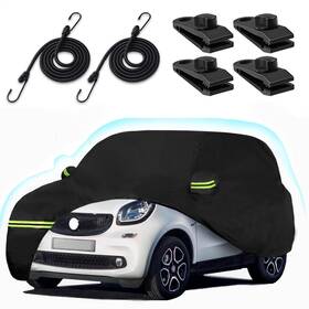 Beterny B-cs186 Waterproof Car Cover For 2007-2026 Smart Fortwo 210t Sun Black