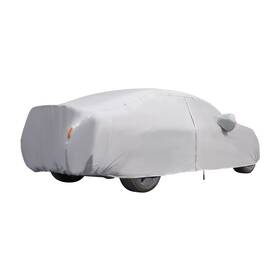 Bfo 1a4y8i Gray Heavy Duty Full Car Cover 100% Waterproof Protect Fit 15-16ft Auto Sedan