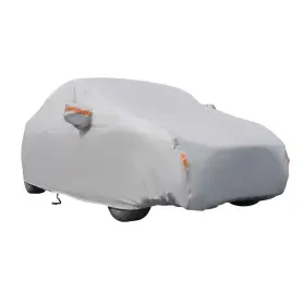1ztmxe Bfo 1pc Gray Outdoor Full Car Cover 100% Waterproof Protect Fit 15-16ft Auto Sedan