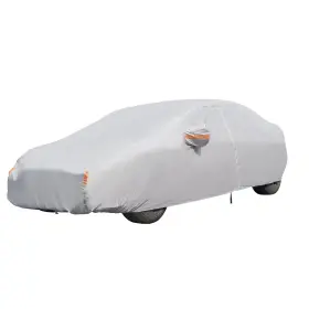 186-193 Bfo Ax3cpl Gray Outdoor Cover Sun Uv Rain Protection For Sedan 15-16ft Inch