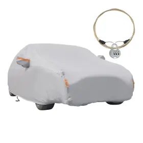 B8ndpo Bfo Heavy Duty Full Car Cover Waterproof Protect Fit 15-16ft Auto Sedan Peva