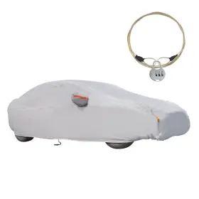 Fl9vju Bfo Portable Full Car Cover Waterproof Sun Rain Snow For 15-16ft Auto Sedan