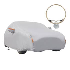 Bfo J7lbn3 Heavy Duty Outdoor Full Car Cover Waterproof For 15-16ft Auto Sedan 186-193 Inch