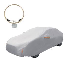 Bfo W53b4h Outdoor Full Car Cover Waterproof Sun Rain Snow Fit 15-16ft Auto Sedan