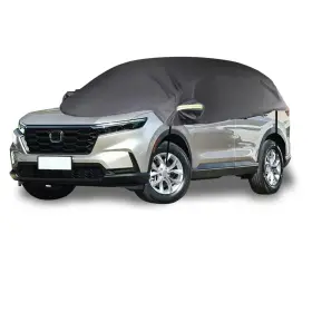 Bq22566 Bilisin Half Car Cover For Suv Outdoor Heavy Duty 250d Fabric Sun Protection