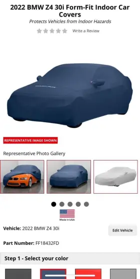 Ff18432fb Bmw 2022 Z4 Weathertech Indoor Car Cover