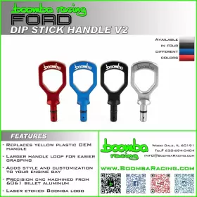 Boomba Racing 049040150000 For Ford Dipstick Handle V2 Natural Aluminum