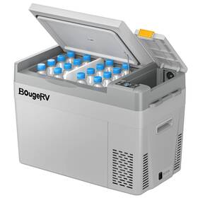 Bougerv Bje0401-03005 Portable Refrigerator 30 Quart 12v Car Fridge Compressor Cooler 110-240