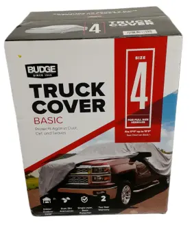 Budge 313102677637 Lite Truck Cover Size 4 Basic Indoor/outdoor Protection For Trucks Up-19ft