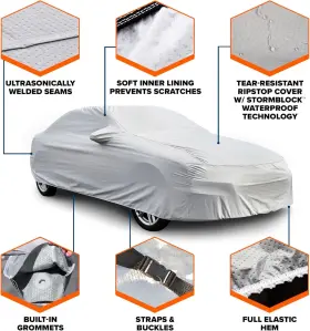 Aa3d19 Budge Truefit Plus Custom Car Cover Fits 2016 -2017 Ford Mustang Clearance Sale