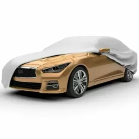 Wdf-2921 Budge Industries Lite Car Cover Basic Indoor/outdoor Protection For Cars Gray Size B3