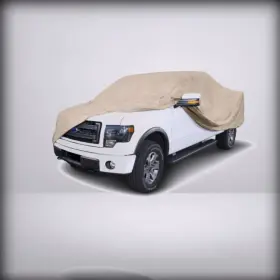 Ta-3x Budge Protector - Iv Truck Cover 4 Layer For Reliable Weat Size 3x Extende Tan